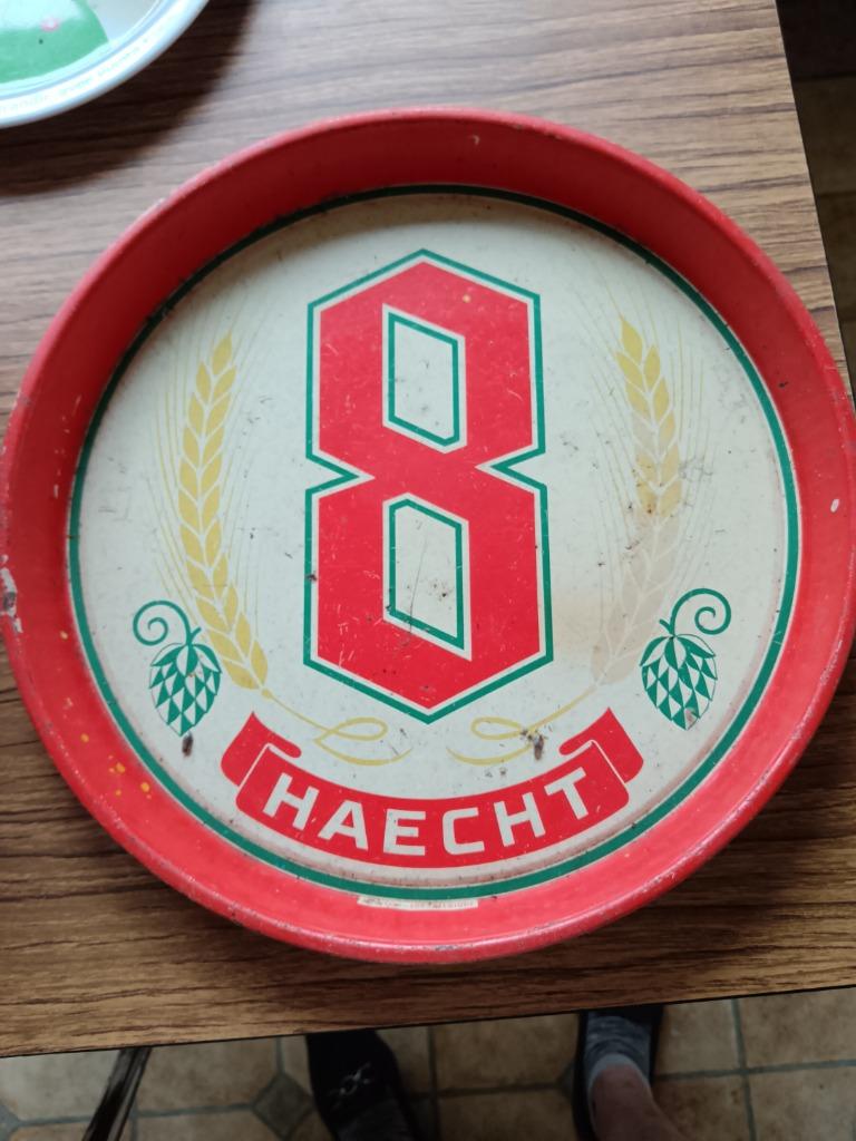 Ancien plateau à bière " 8 Haecht", Ophalen, Gebruikt, Overige merken