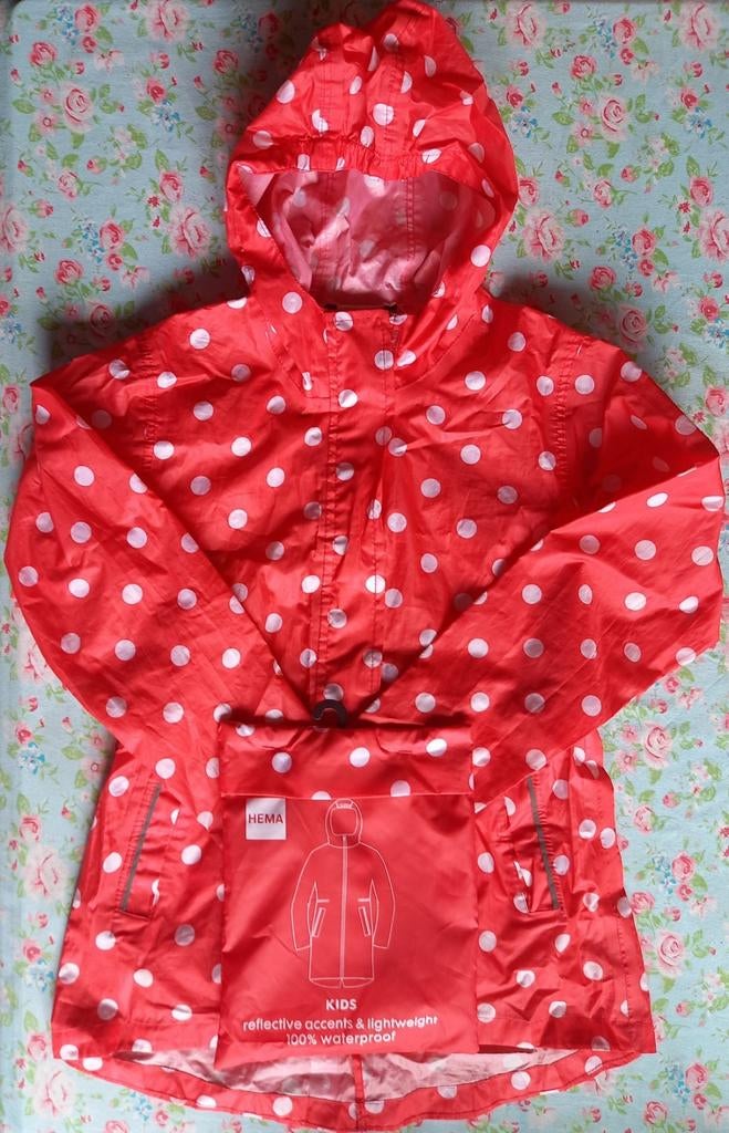 Opvouwbare kinderregenjas maat 134-140, Enlèvement ou Envoi, Comme neuf, Imperméable, Kinderen