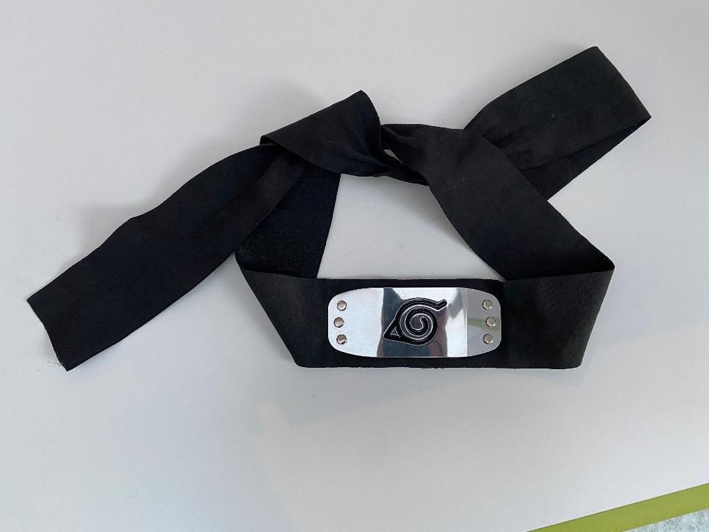 Naruto hoofdband (zwart), Ophalen of Verzenden, Zo goed als nieuw