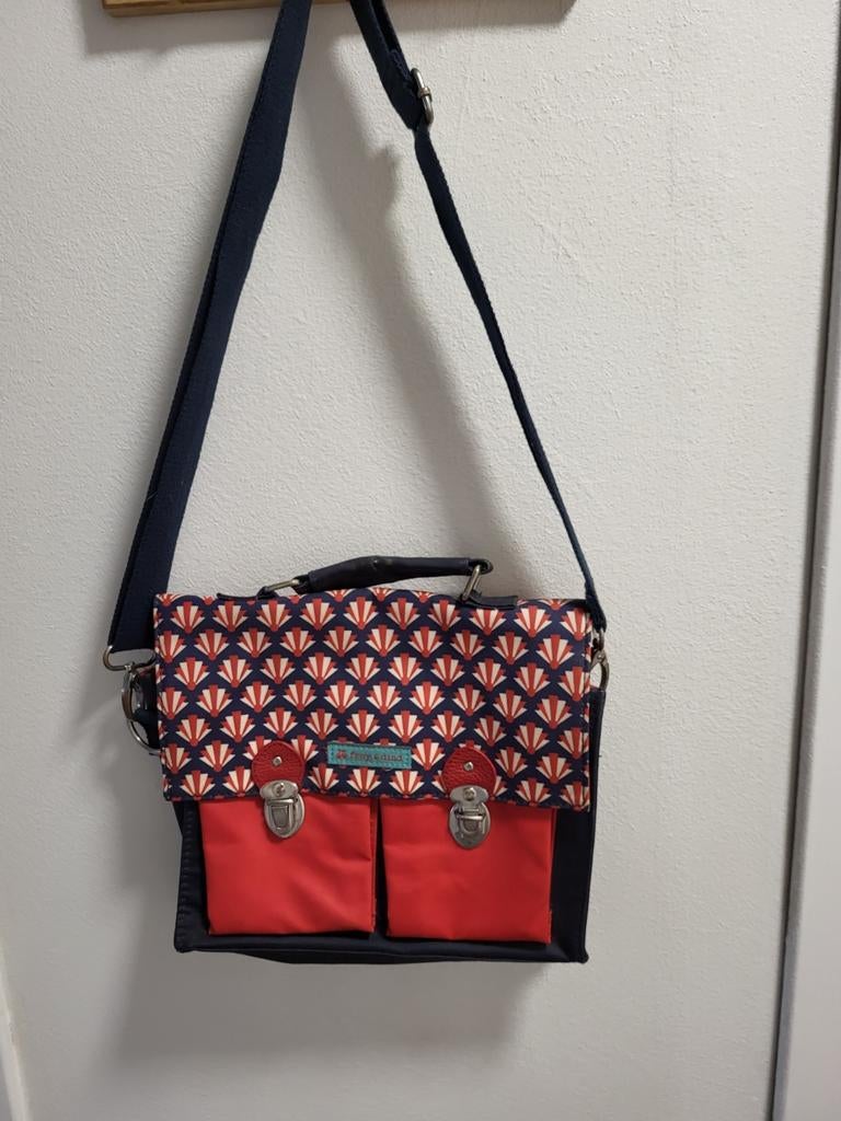 Froy & Dind Zomer Schoudertas / Dames handtas / Rugtas  Mari, Ophalen of Verzenden, Zo goed als nieuw, Rood