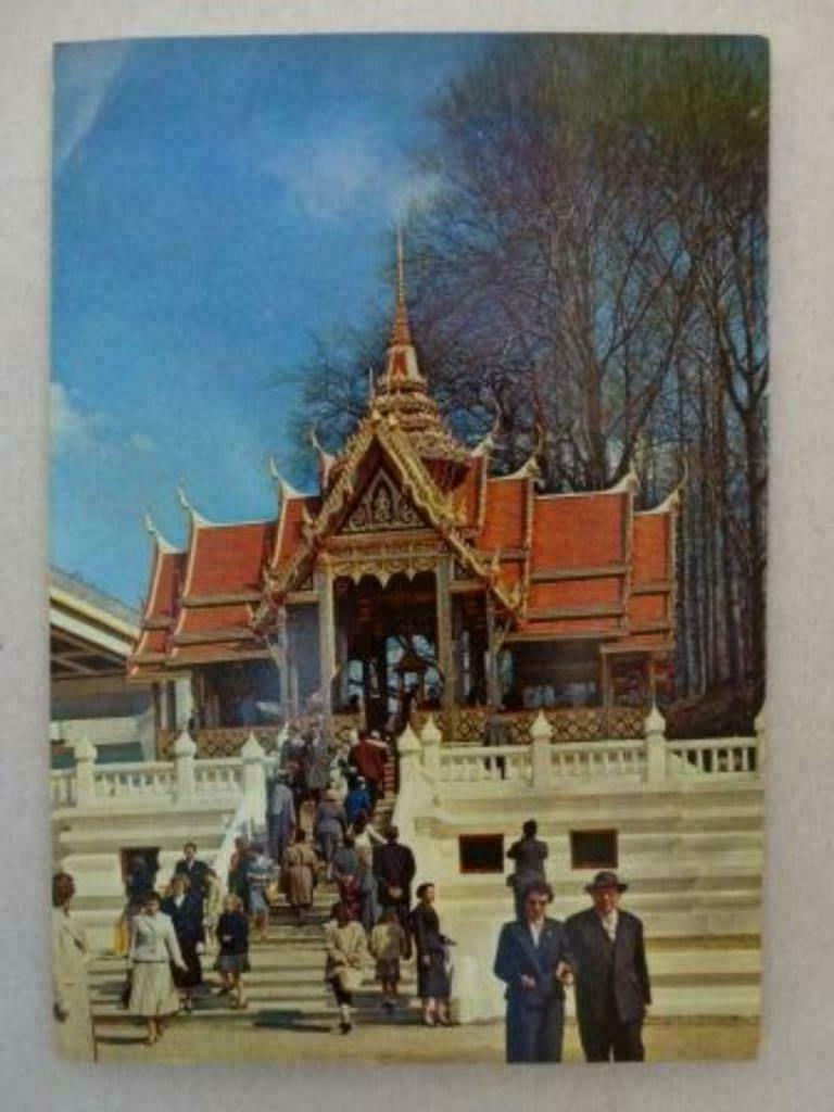 Paviljoen van Thailand Wereldtentoonstelling Brussel 1958, Verzenden, 1940 tot 1960, Gelopen, Brussel (Gewest)