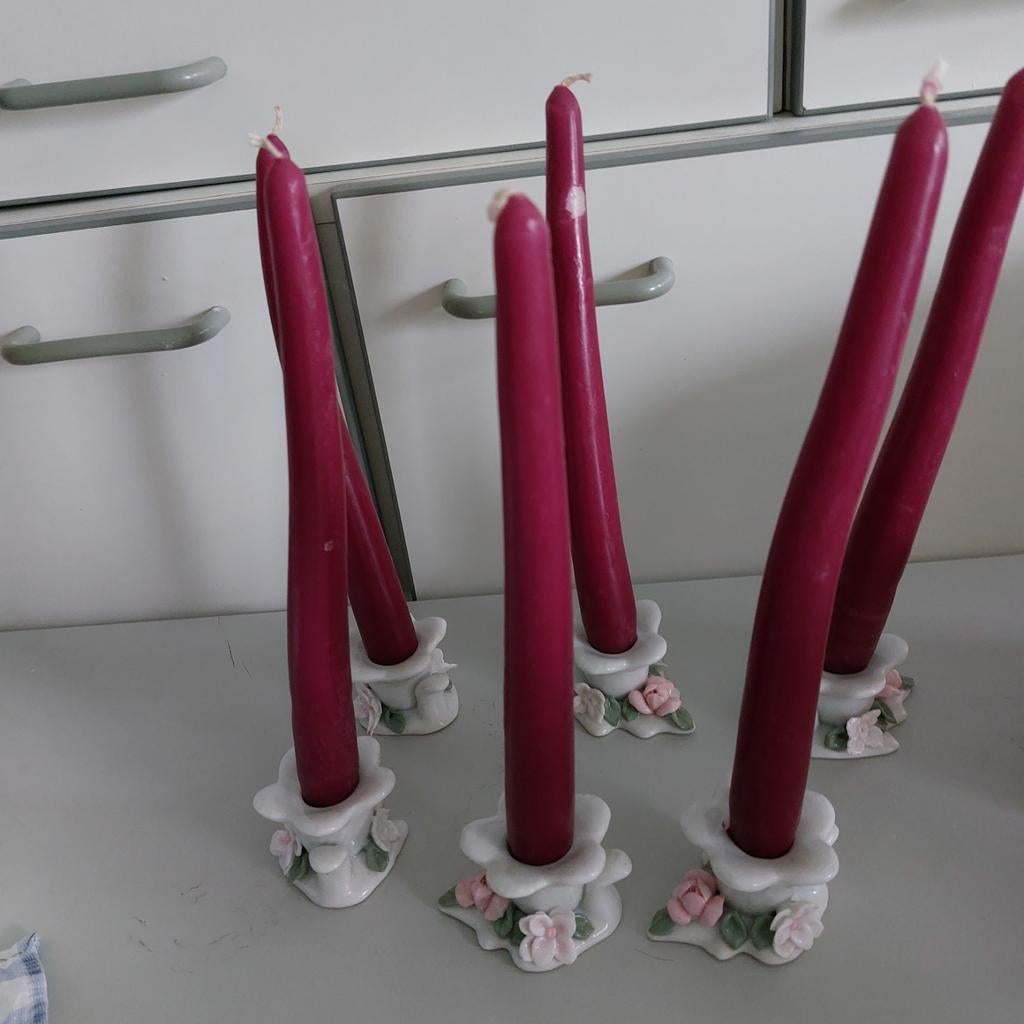 Bougeoirs 2€ les ans able 2 pièce, Ophalen