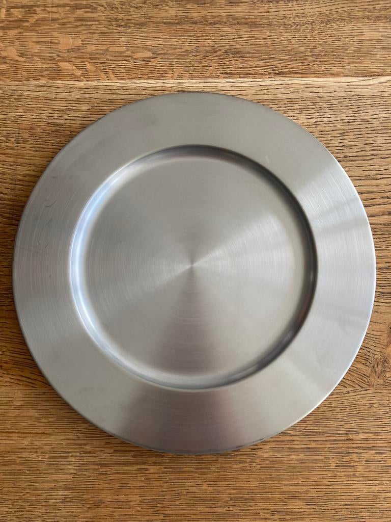 6 decoratieve onderzetborden., Ophalen, Gebruikt, Rond, Metaal