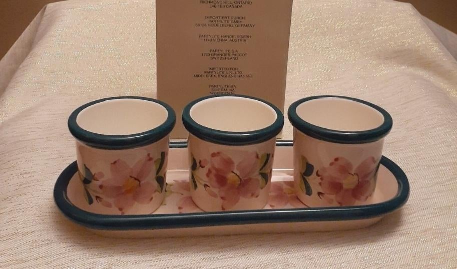 Pots de fleurs floraux pour bougies ou plantes, Envoi, Neuf