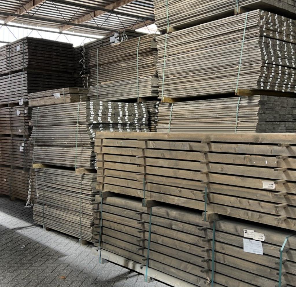 Tuinhout | old grey | regel | blokhutprofiel | vuren | paal