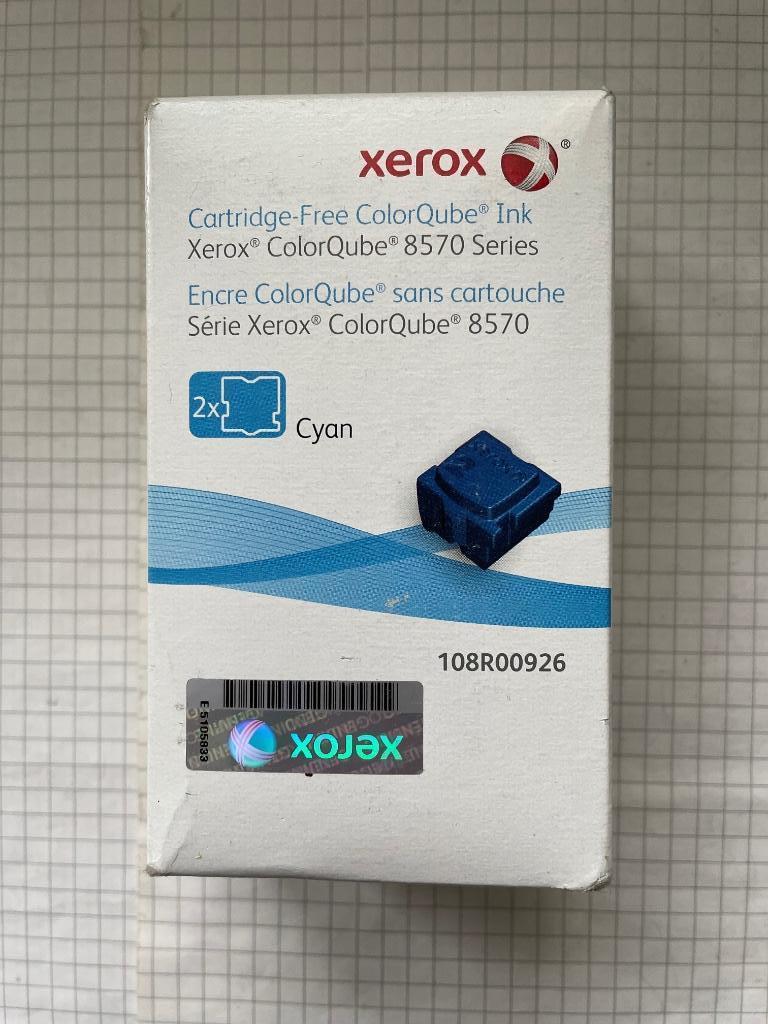 Cartouche d’encre solide neuve Xerox ColorQube 8570 Cyan, Ophalen of Verzenden, Nieuw, Cartridge