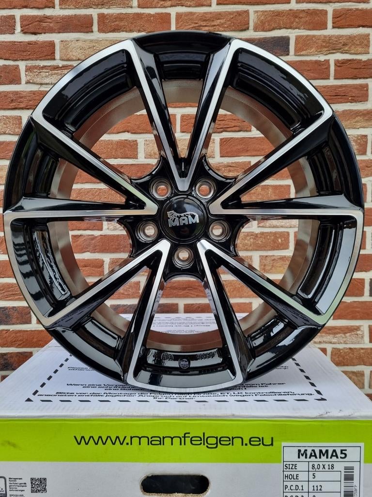 Splinternieuw!! MAM A5 VELGEN (5×112) VOOR AUDI/VW/SKODA, Enlèvement, Neuf
