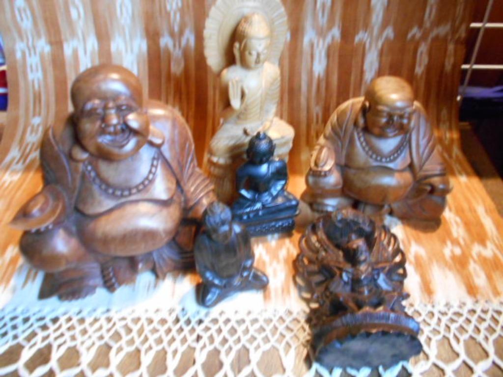 lot de statues de bouddha, garuda, paniers, lion chinois, Enlèvement ou Envoi, Comme neuf, Religion