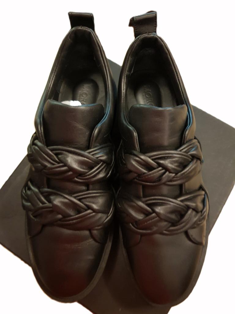 Morobé Celeste sneakers in zwart leer - maat 39, Zwart, Ophalen of Verzenden, Zo goed als nieuw, Sneakers