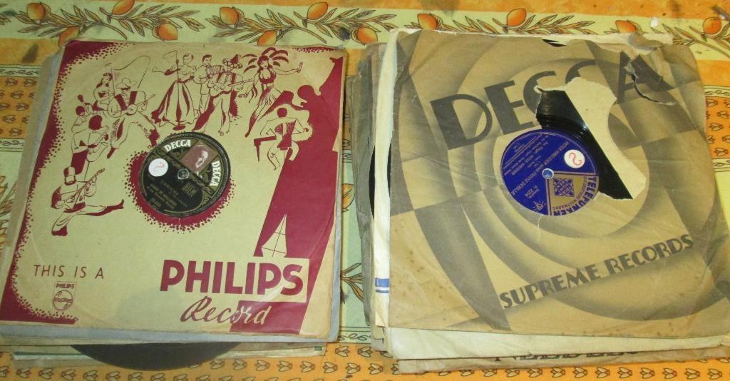45 oude 78-Toeren Platen, Cd's en Dvd's, Vinyl | Overige Vinyl, Ophalen of Verzenden, Zo goed als nieuw
