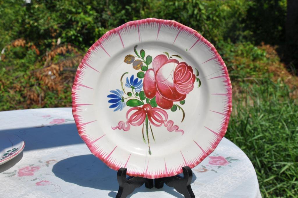 §  assiette floral decor fleur et ruban (10), Enlèvement ou Envoi
