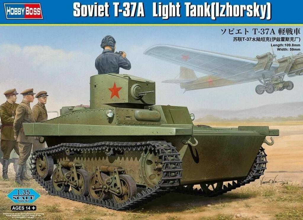 HOBBY BOSS 83821 soviet T-37A light tank (izhorsky) 1/35, Neuf, Autres marques, Tank, Enlèvement ou Envoi