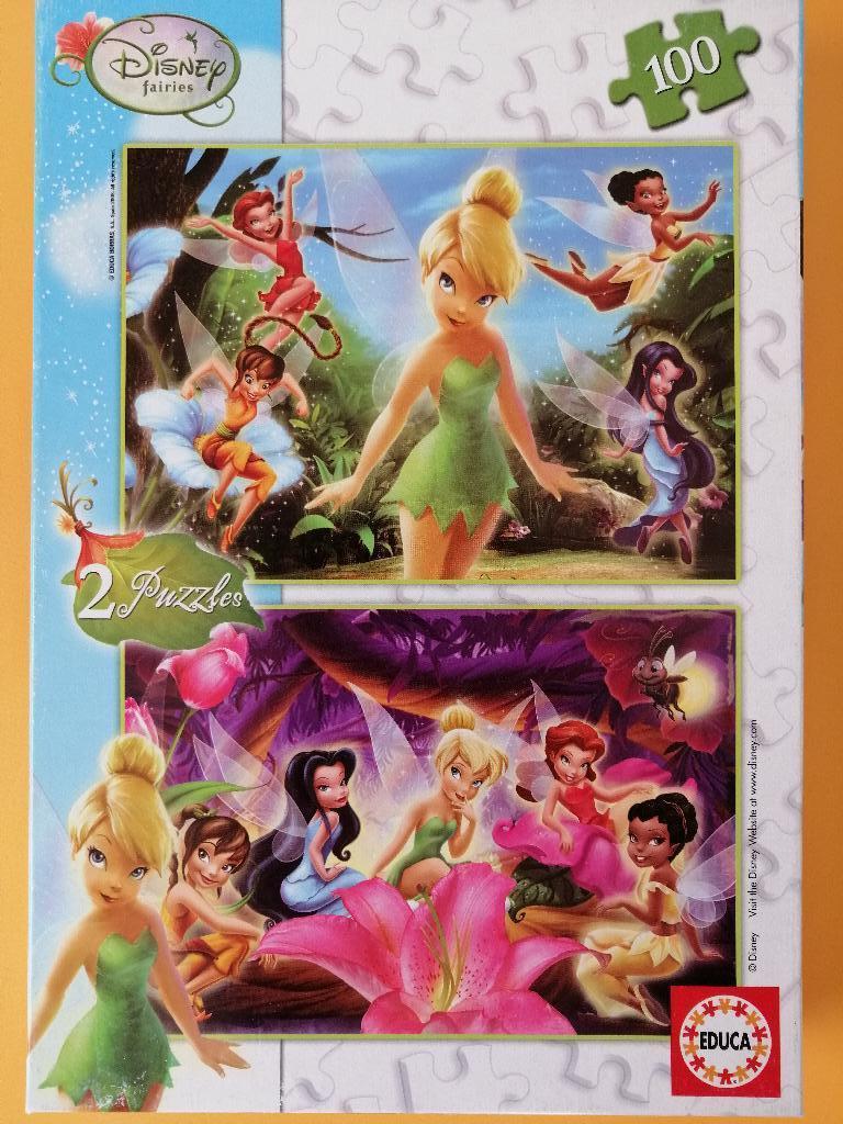 Puzzel Disney Tinkerbell 2x100 stukjes, Enlèvement, Plus de 50 pièces, Comme neuf