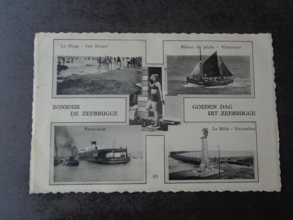 1 oude postkaart uit Zeebrugge, Verzamelen, Ophalen