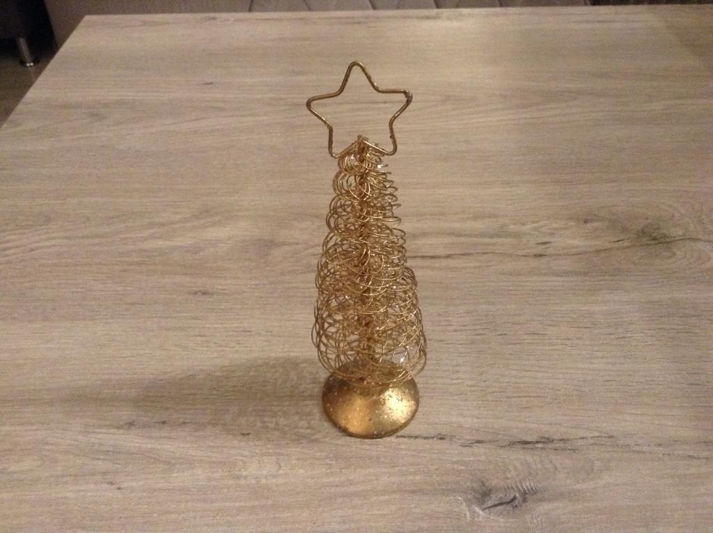 Sapin de Noël en métal doré (20 cm), Divers, Enlèvement ou Envoi, Comme neuf