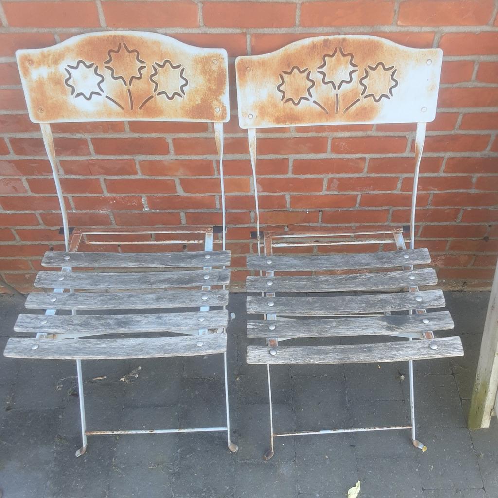 2 oude ijzeren stoelen, Enlèvement, Utilisé