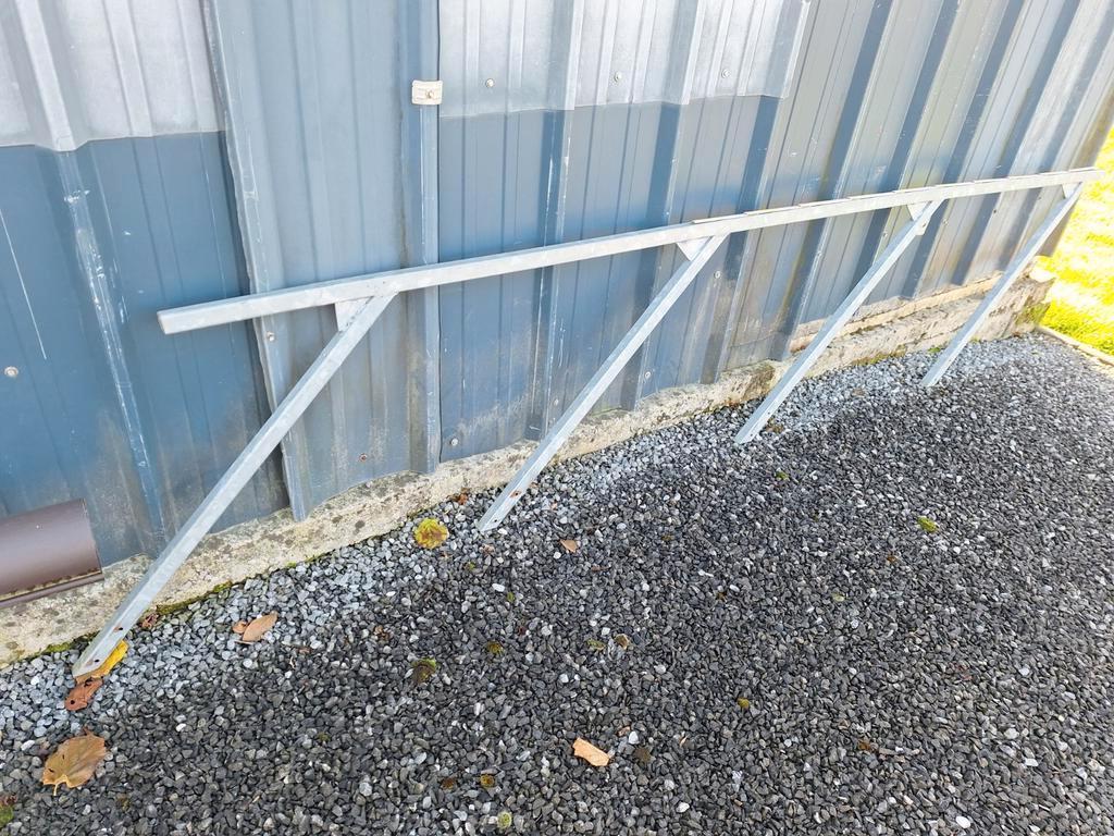 Rampe pour escalier en galva, Enlèvement, Utilisé, Escalier