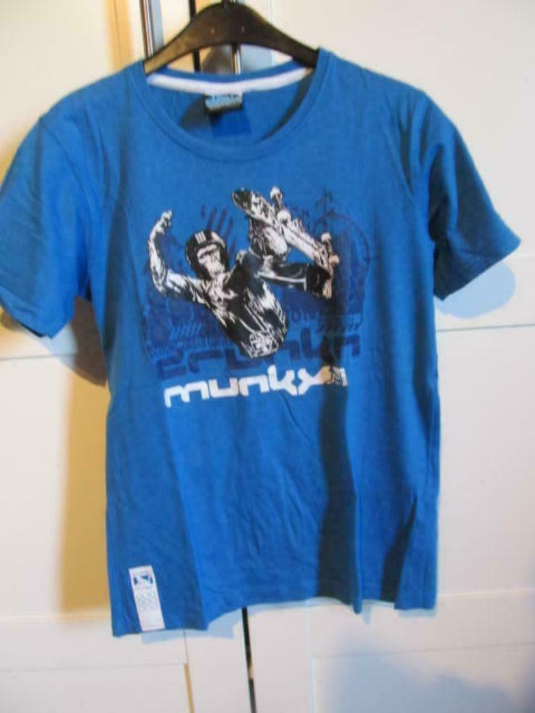 4 T-shirts maat 152 korte mouw Crunknmunky, I AM, Enlèvement ou Envoi, Utilisé, Garçon, Chemise ou À manches longues