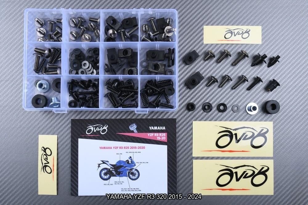 Kit visserie spécifique pour YAMAHA YZF R3 320 2015 - 2024, Enlèvement ou Envoi, Neuf