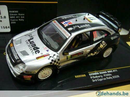 1:43 Ixo Citroen Xsara WRC Rallye Cyprus 2009 silver, Ophalen of Verzenden, Nieuw, Auto