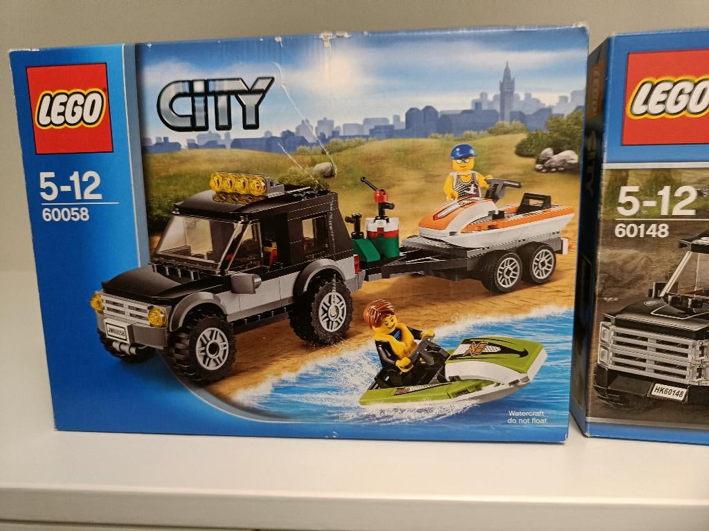 Lego 60058 SUV met jetski, Kinderen en Baby's, Ophalen, Zo goed als nieuw, Complete set, Lego