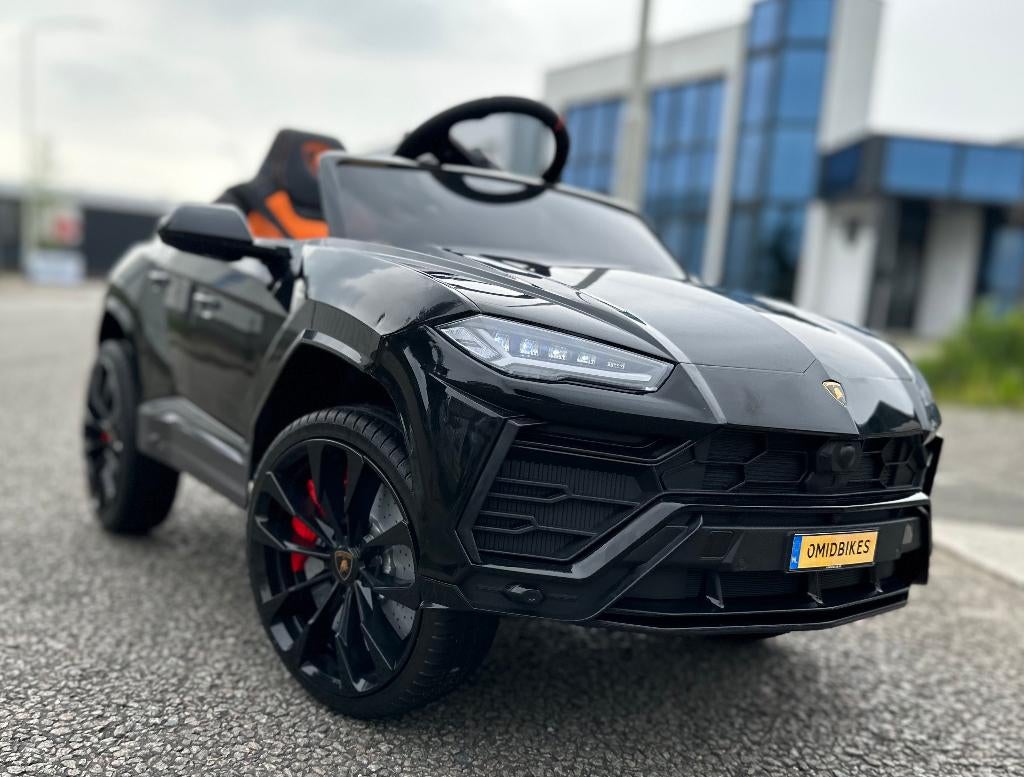 Lamborghini Urus 12v zwart RC - Leer - Rubberbanden - FM, Ophalen of Verzenden, Nieuw