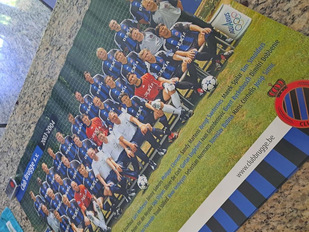 Poster club brugge 2003-2004, Ophalen of Verzenden, Zo goed als nieuw, Poster, Plaatje of Sticker