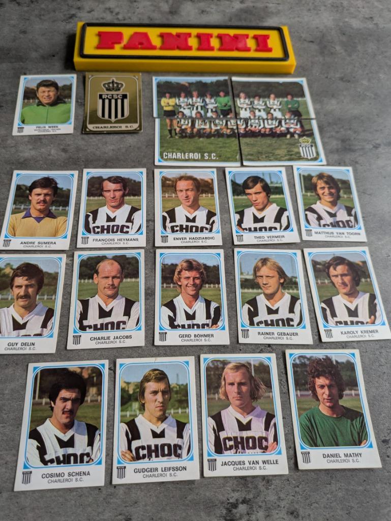 PANINI FOOTBALL 77 SP.CHARLEROI 20 AUTOCOLLANTS 1977, Envoi, Neuf