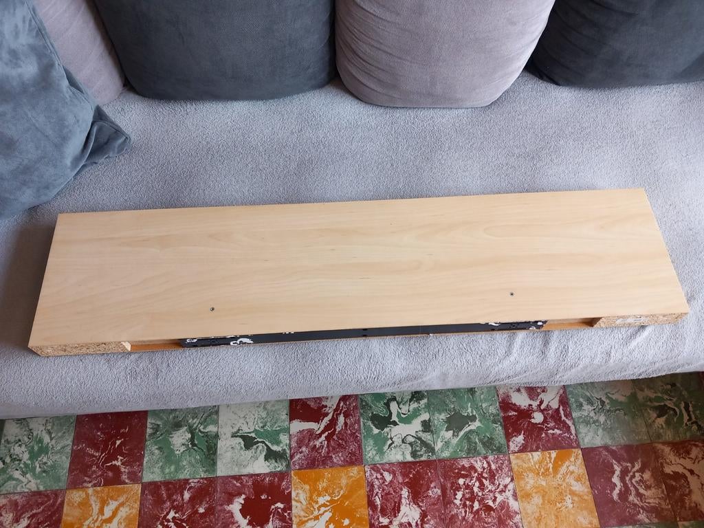 Étagère murale couleur bois, Ophalen, Zo goed als nieuw