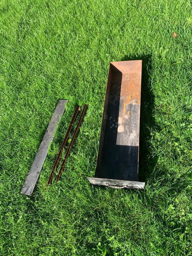 Aslade aan de zijkant? fronton en glijbanen 72x18,8x9,5cm, Overige materialen, Gebruikt, Verzenden, Overige typen