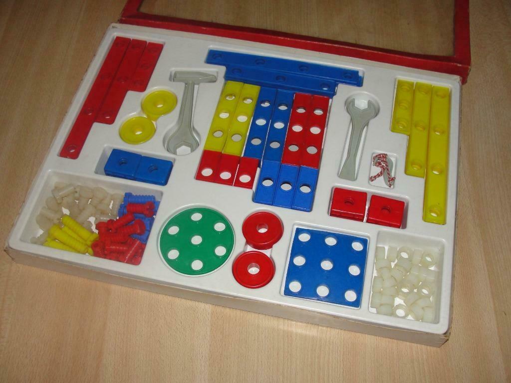 Vintage "Der kleine Konstrukteur" bouwdoos, Ophalen of Verzenden