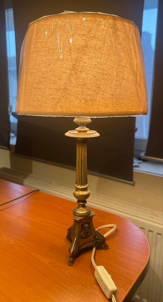 Paire de lampes sur pied en cuivre identiques, Enlèvement ou Envoi, Comme neuf