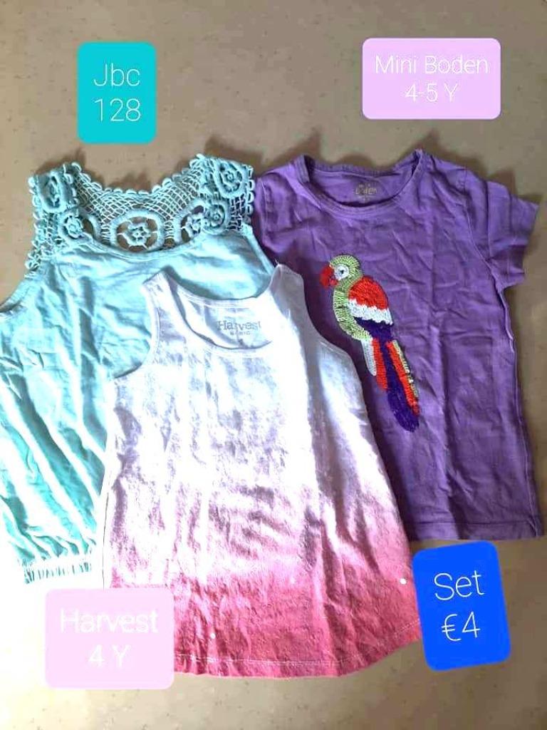 Set 3 T-shirts JBC/Harvest/Mini Boden 128, Enfants & Bébés, Vêtements enfant | Taille 128, Chemise ou À manches longues, JBC, Comme neuf