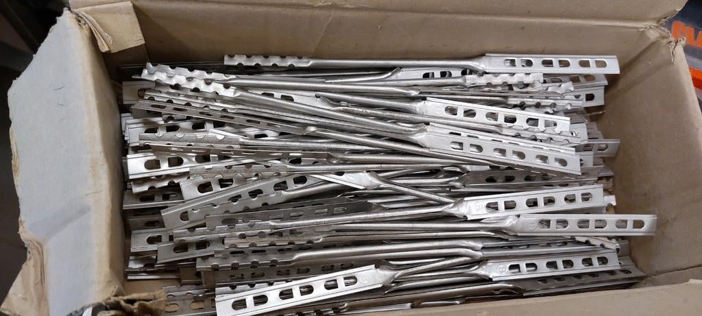 Muurhaak inox celbeton 25cm, Ophalen of Verzenden, Nieuw, Minder dan 50 mm, Inox