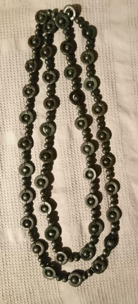 Collier africain, Handtassen en Accessoires, Kettingen, Ophalen of Verzenden, Zo goed als nieuw, Zwart, Overige materialen