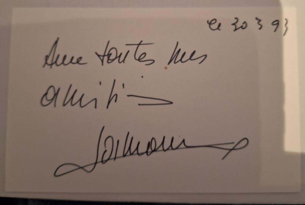 Authentique autographe de Robert Lamoureux, Enlèvement ou Envoi, Neuf, Signé