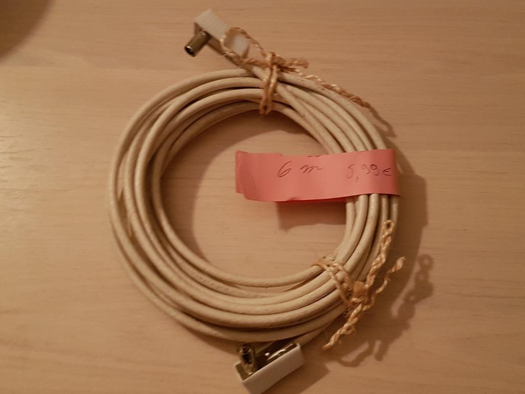 Kabel van 6 M voor Coditel TV, Audio, Tv en Foto, Audiokabels en Televisiekabels, Ophalen of Verzenden, Zo goed als nieuw, 5 tot 10 meter