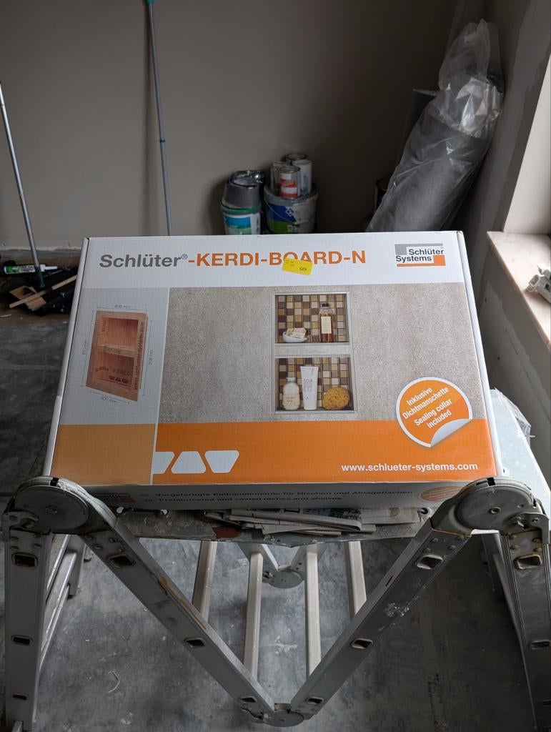 Inbouw nis Schlüter 2 vakken, Enlèvement