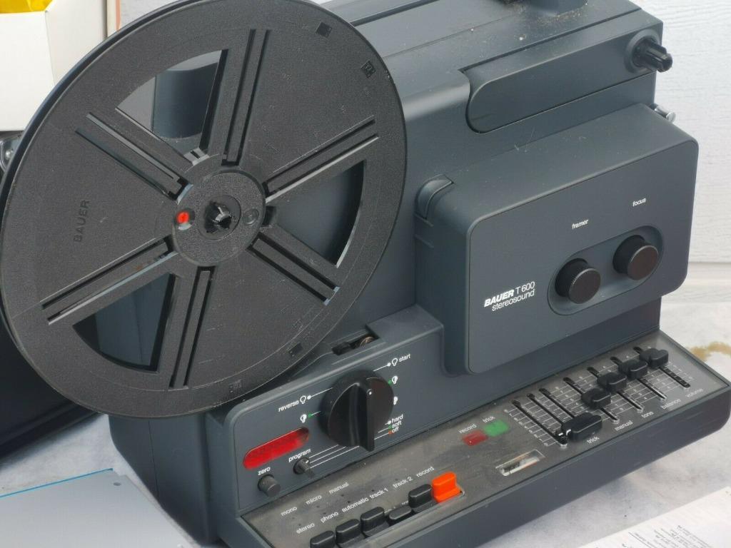 Bauer T600 super 8 projector stereo, Enlèvement, Film 8 mm