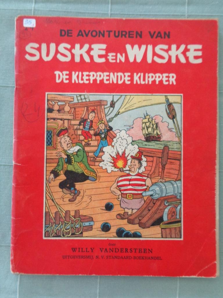Suske en Wiske - De Kleppende Klipper (1e druk 1955), Ophalen of Verzenden