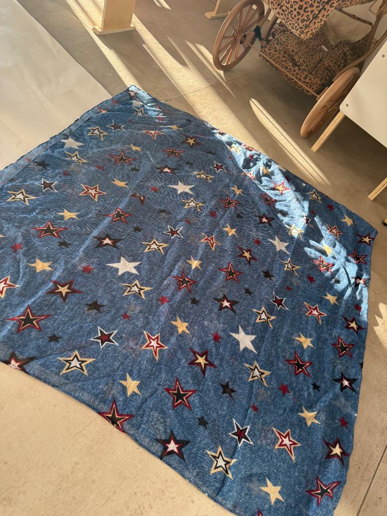 Foulard bleue à motifs étoiles, Enlèvement ou Envoi, Comme neuf, Pashmina