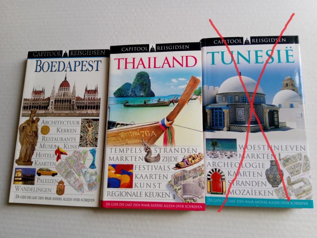 reisgidsen Capitool Thailand  Florence Toscane Boedapest, Boeken, Capitool, Verzenden, Europa, Reisgids of -boek