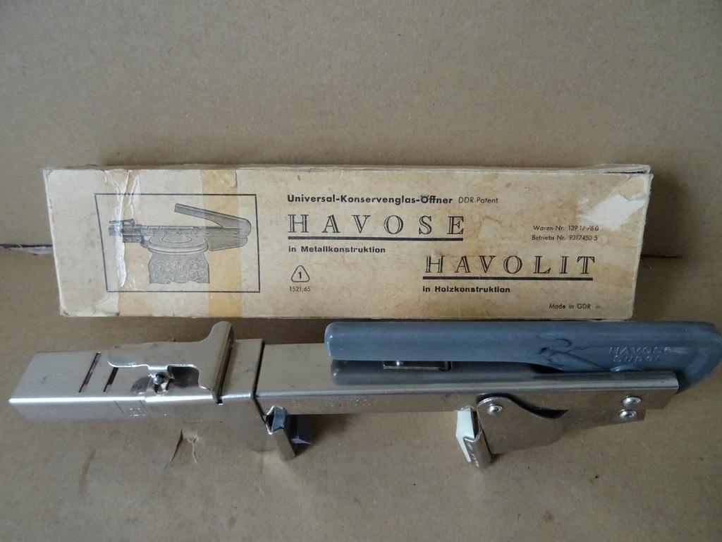 Vintage dekselopener Havose opener glazen potten weckpotten, Ophalen of Verzenden