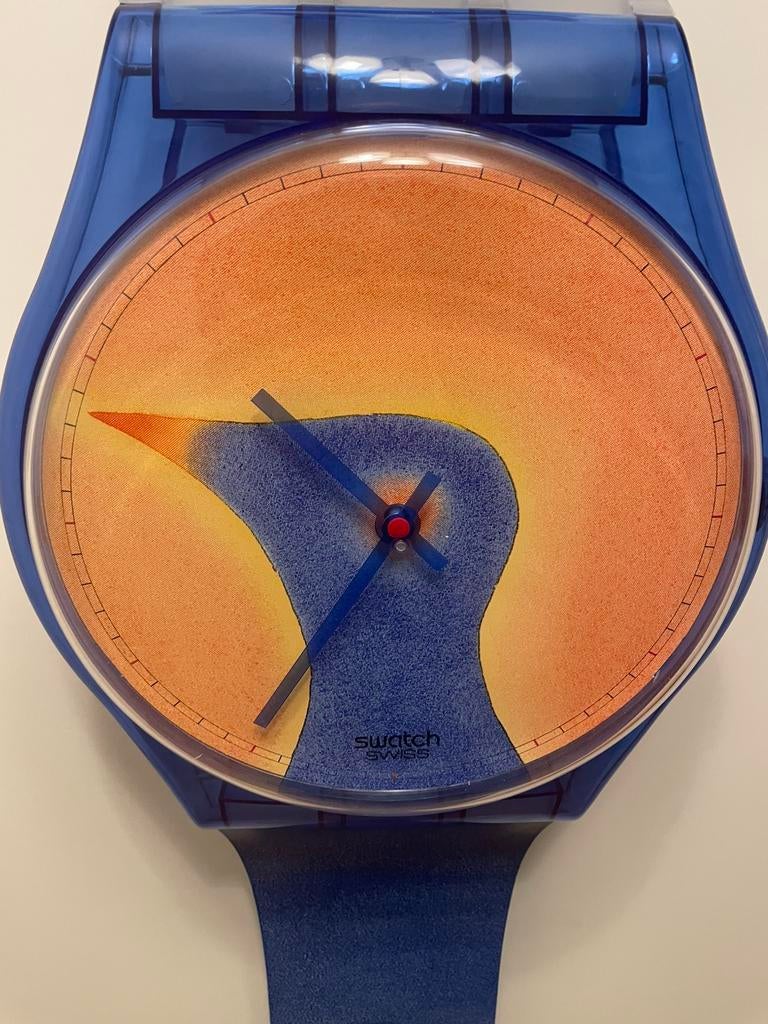 Swatch montre Folon XXL, Enlèvement, Comme neuf, Swatch