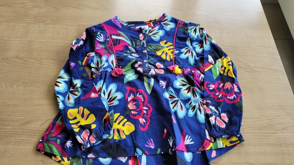 Blouse bloemen Catimini maat 140, Ophalen of Verzenden, Broek