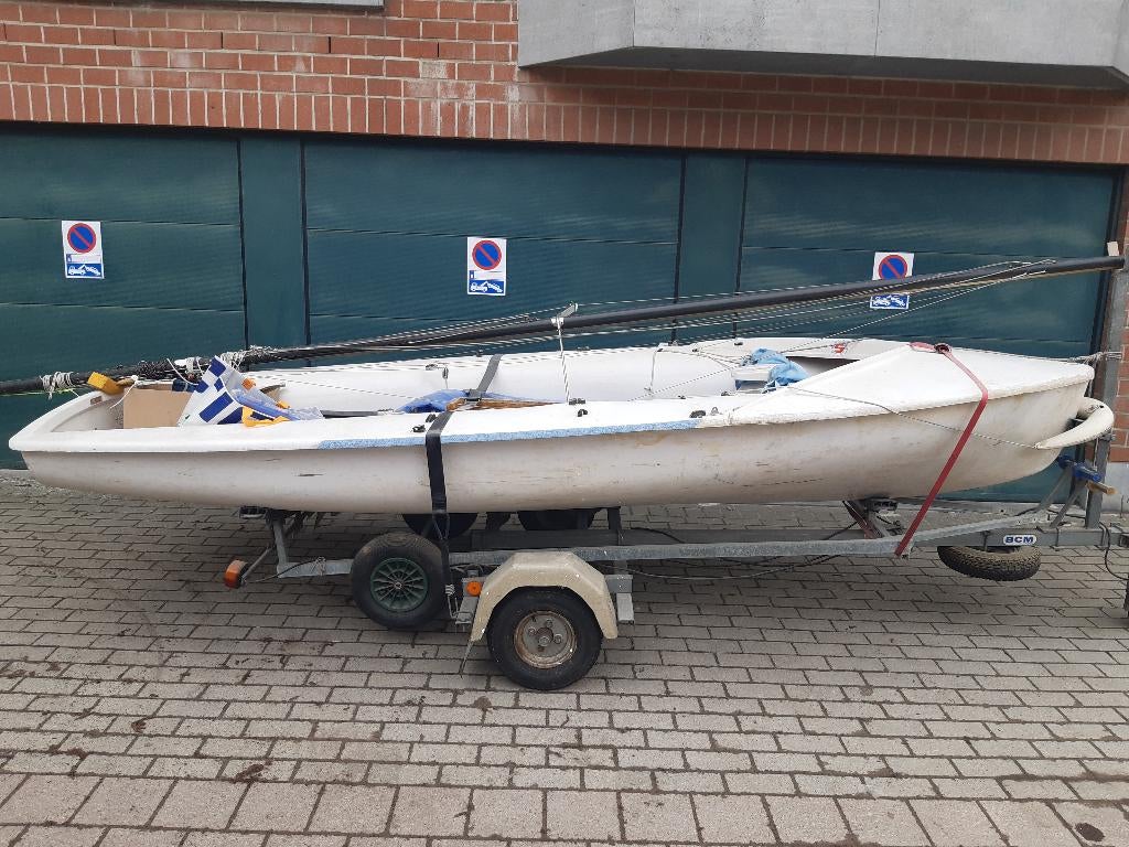 aanhangwagen en strandkar zeilboot 420, Enlèvement, Utilisé