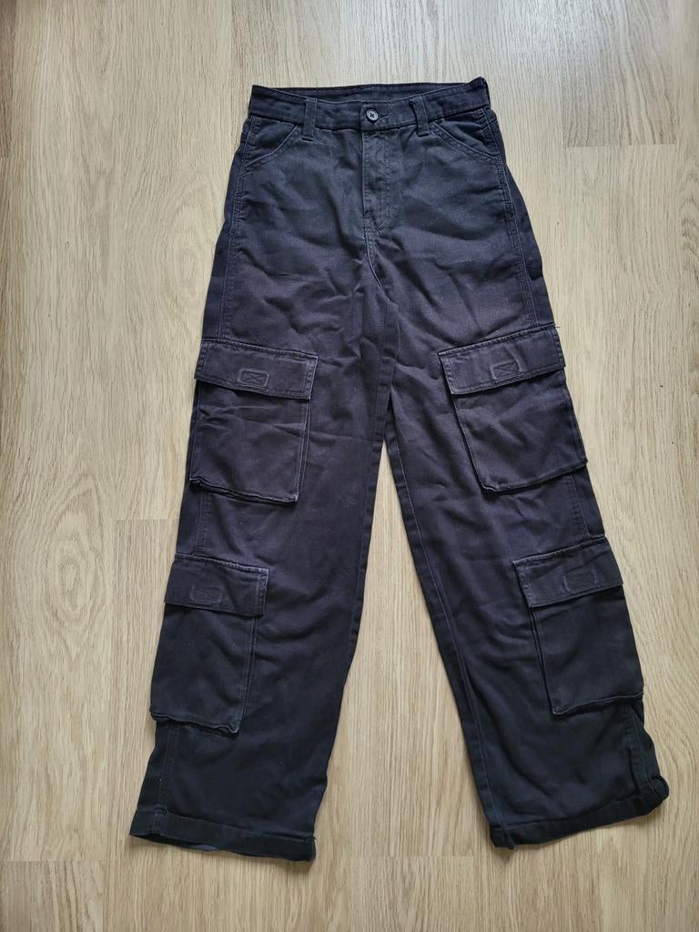 Baggy broek met zakken (H&M, maat 32), H&M, Ophalen of Verzenden, Zo goed als nieuw, Zwart