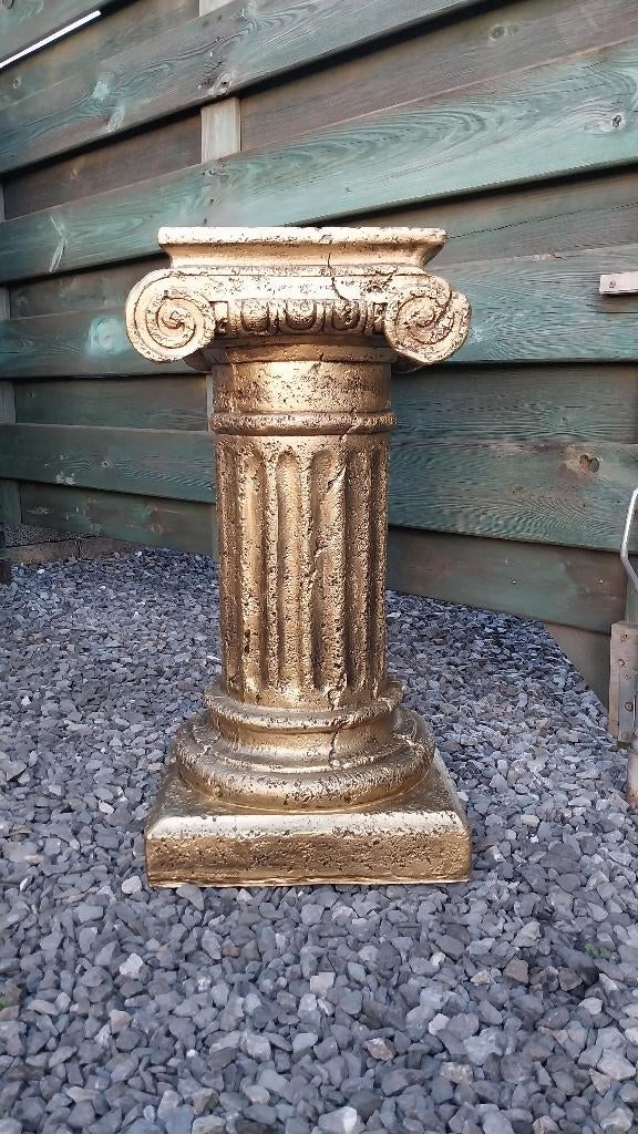 Prachtige Brons-look pilaar,sokkel,colonne ,,, 70cm, Enlèvement, Neuf