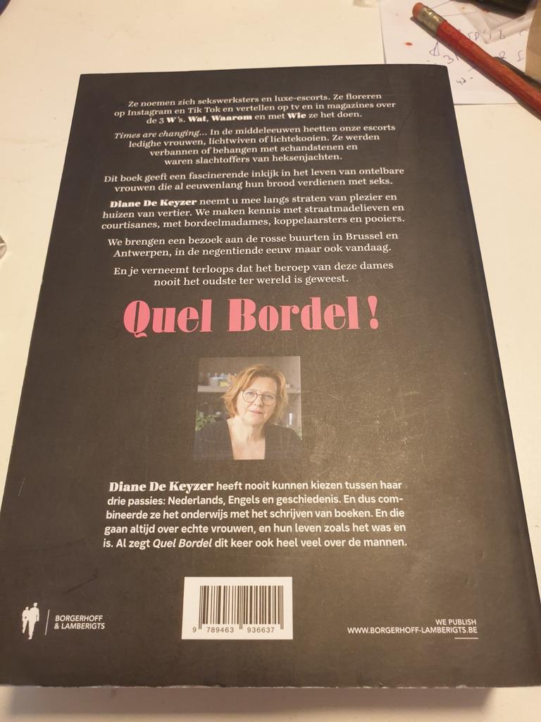 Quel Bordel. De geschiedenis van de prostitutie in België, Ophalen of Verzenden, Zo goed als nieuw, Diane de keyzer