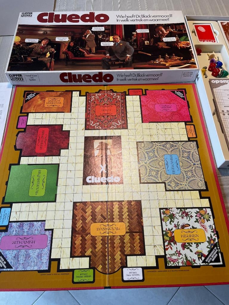 Bordspel Cluedo Vintage jaren 80, Ophalen, Gebruikt, Clipper
